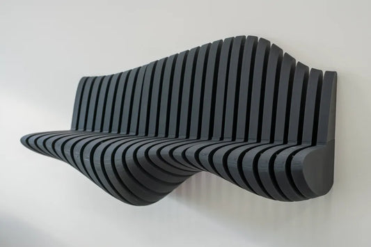 🌊 Étagère “Wavy Ribs” – Style Contemporain