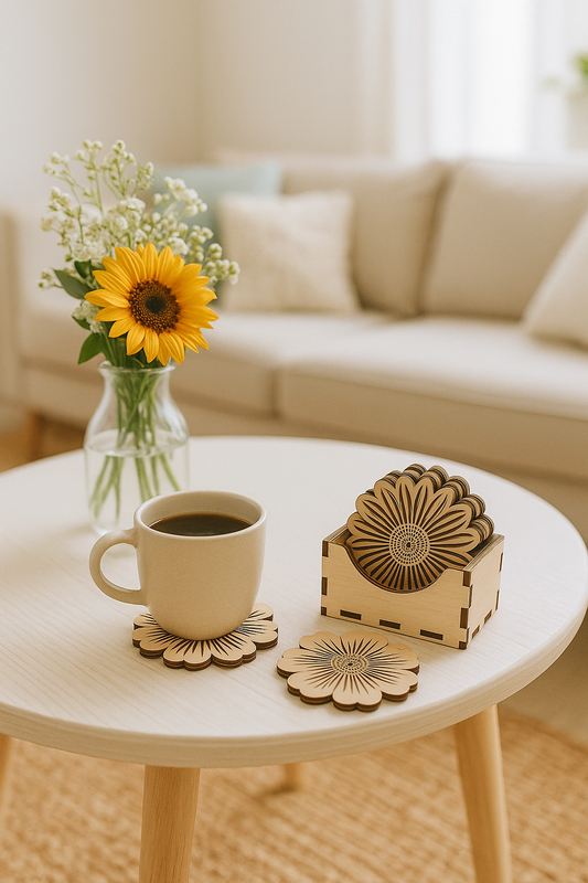 🌼 Lot de Dessous de Verre Fleuris