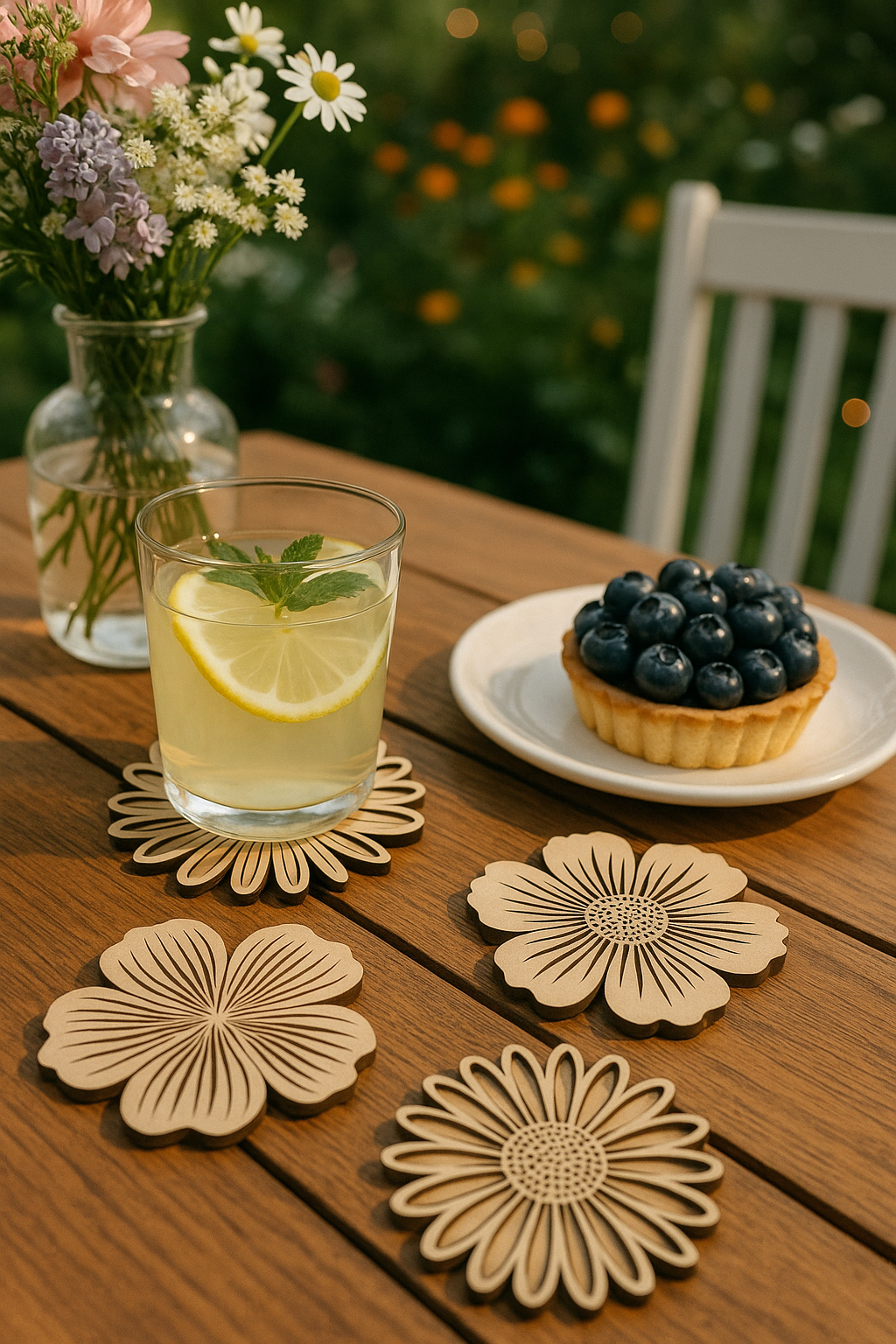 🌼 Lot de Dessous de Verre Fleuris