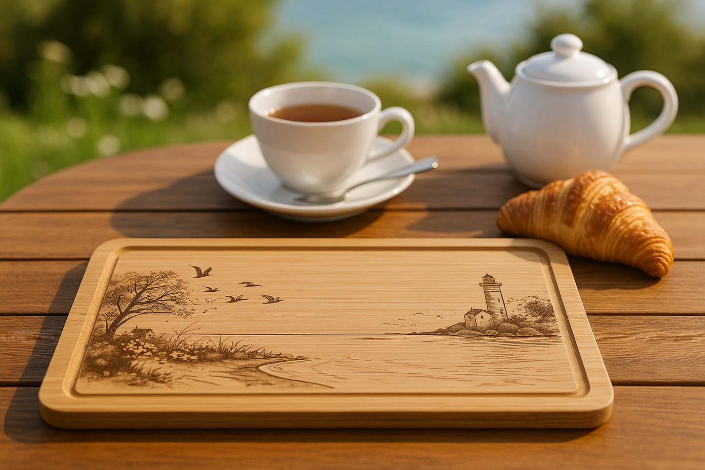 Planche Apéro en Bambou Personnalisée – Gravure Artistique Unique