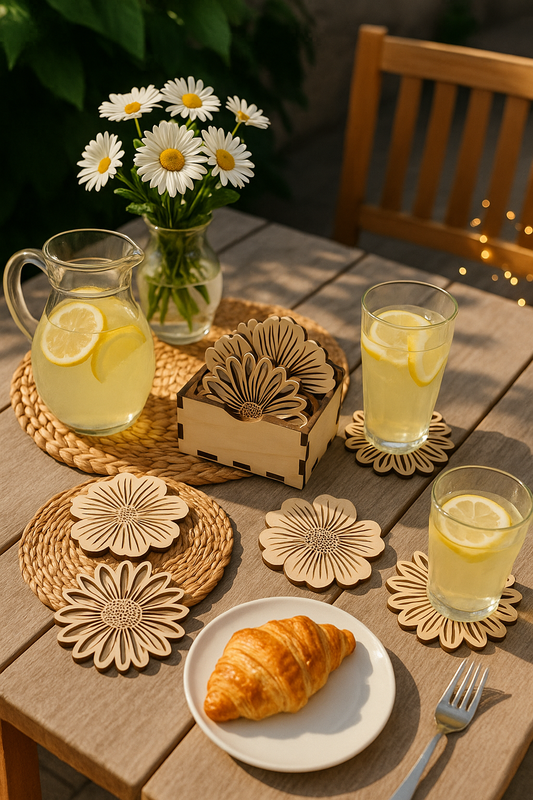 🌼 Lot de Dessous de Verre Fleuris