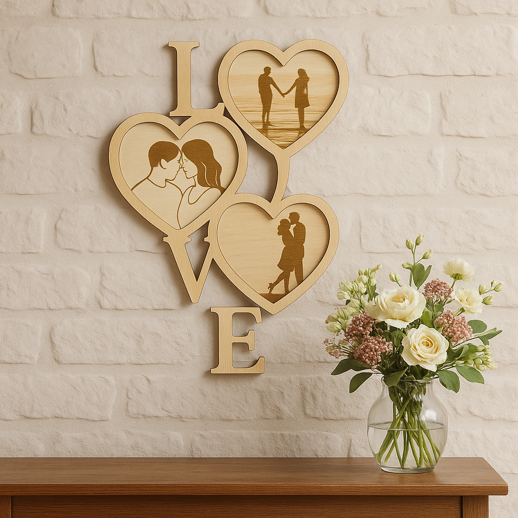 Cadre Photo "LOVE" – Spécial Saint-Valentin