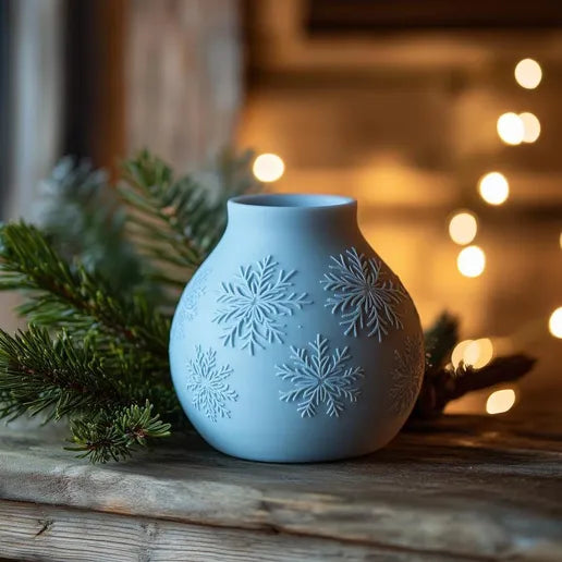 Vase "Let It Snow" – L'élégance hivernale à votre portée